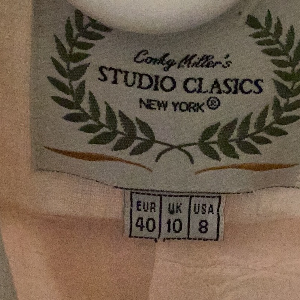 Vintage from 90’s Corky Miller’s Classic Studio Skirt,Pants;Blazer in pink linen - Picture 9 of 14